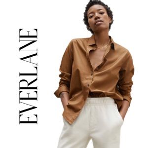 EVERLANE SILKY COTTON RELAXED FIT SHIRT 6